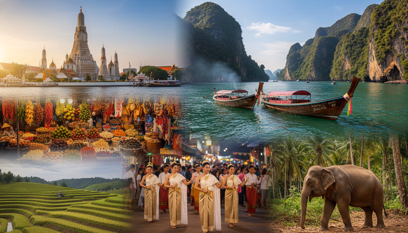 découvrez notre guide complet pour explorer la thaïlande et ses incontournables : plages paradisiaques, temples anciens, marchés animés et spécialités culinaires à ne pas manquer.