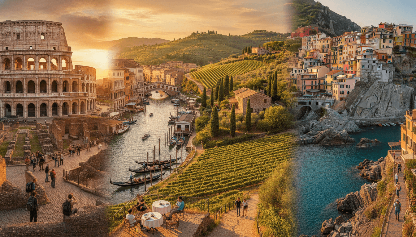 découvrez notre guide complet pour un itinéraire de voyage en italie, et explorez le pays des merveilles entre culture, histoire, gastronomie et paysages magnifiques.