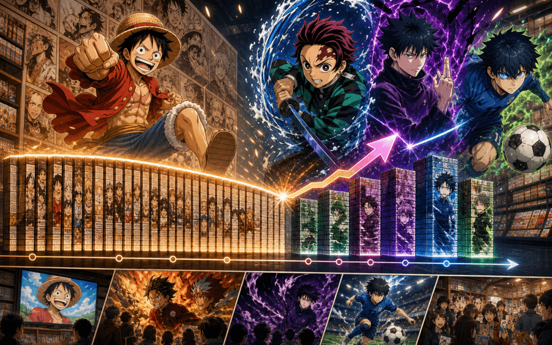 Quel est le manga le plus vendu par année au Japon ?