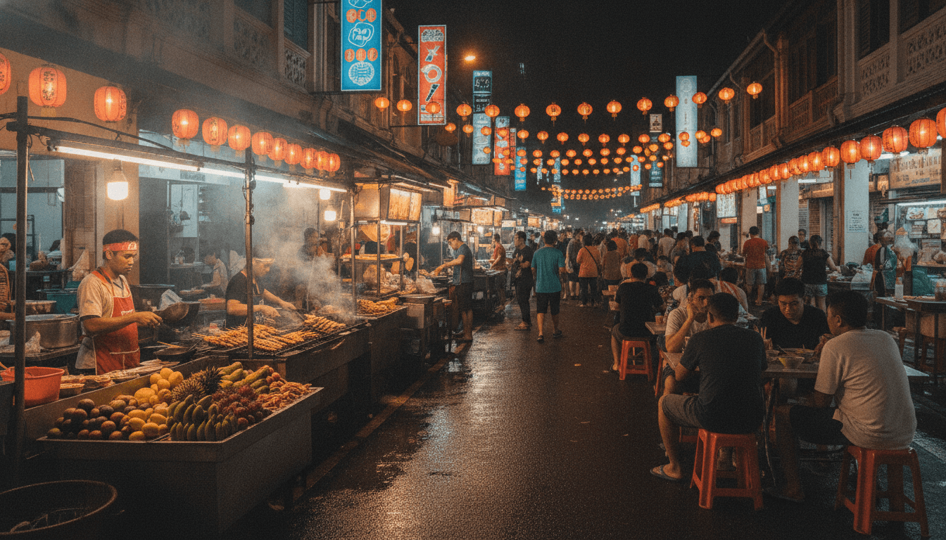 explorez la street food incontournable de jalan alor à kuala lumpur, un paradis pour les amateurs de saveurs authentiques et de spécialités locales incontournables.