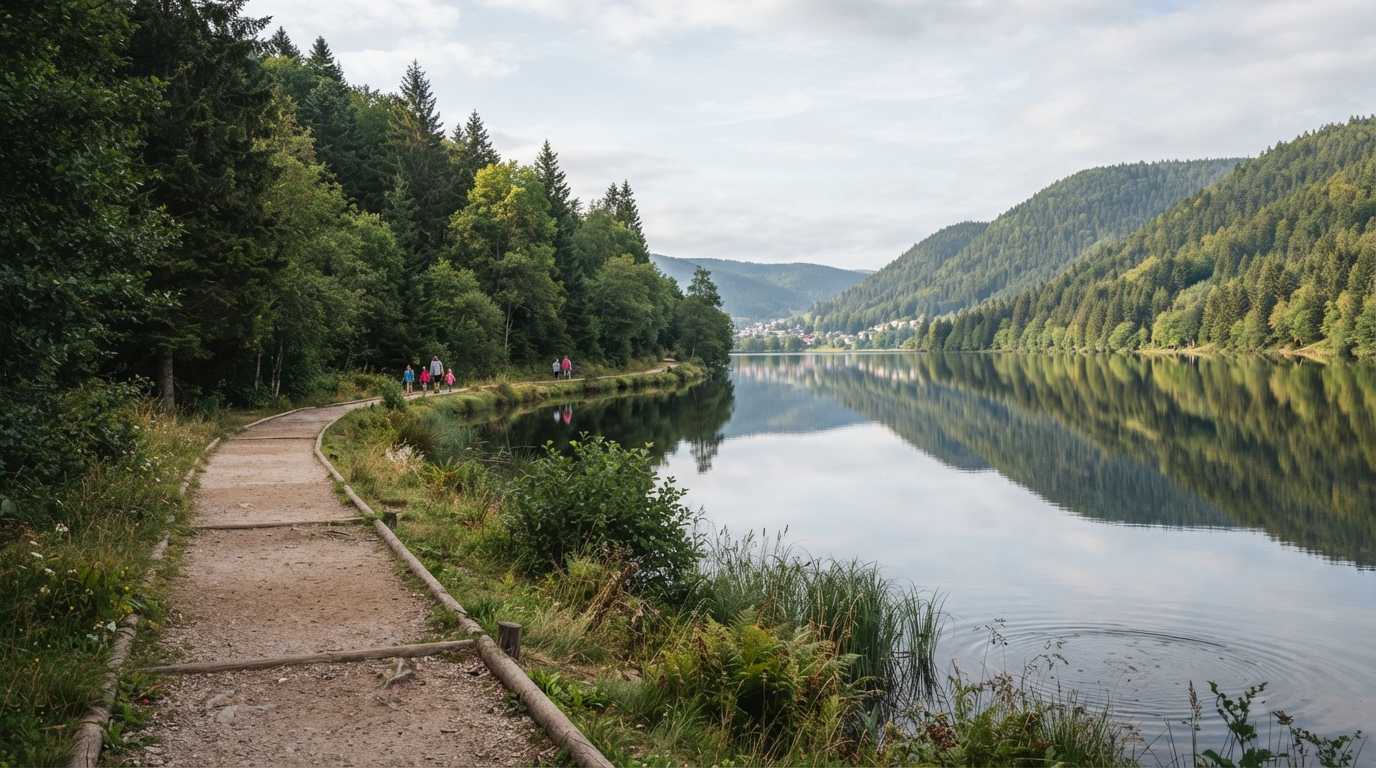 explorez le sentier du tour du lac de gérardmer : découvrez une randonnée accessible, des panoramas magnifiques et les plus beaux paysages des vosges.